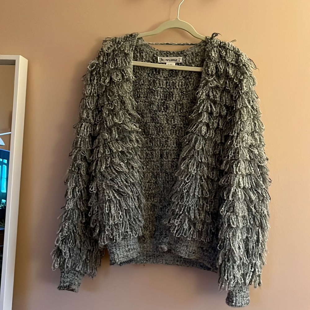 Funky fuzzy sweater